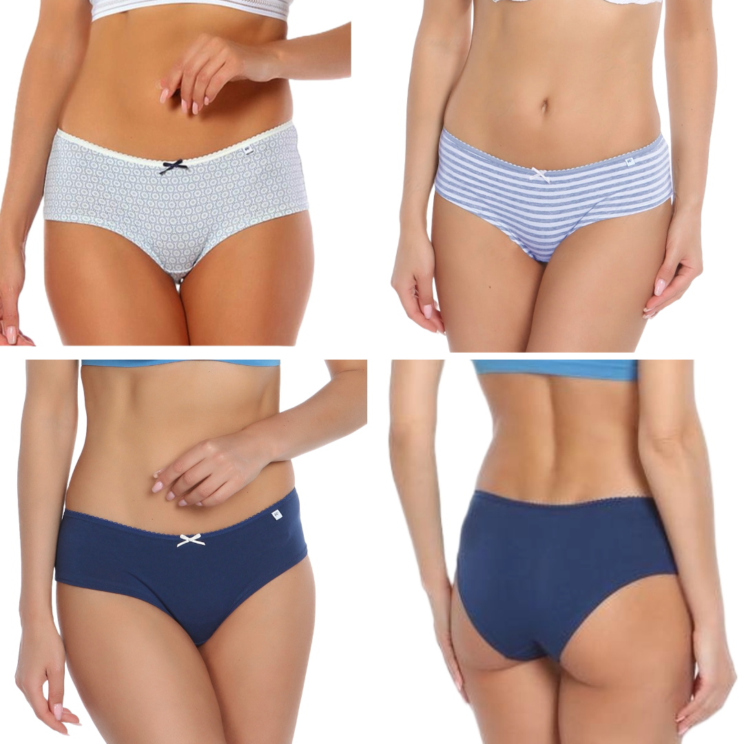 Ladies Knickers Polly Cheeky Alice Shorts Ladies Hipster Briefs 3 Pack