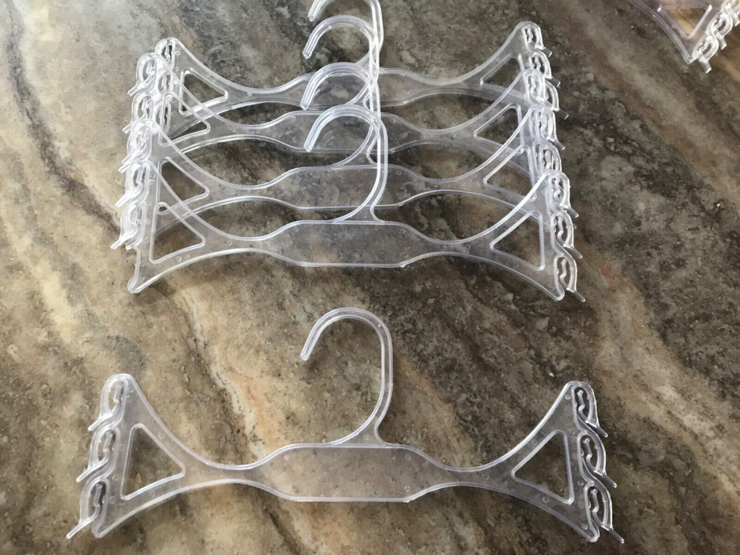 Knicker Briefs Lingerie Hangers Clear Plastic Label Free 25.5 cms x 50