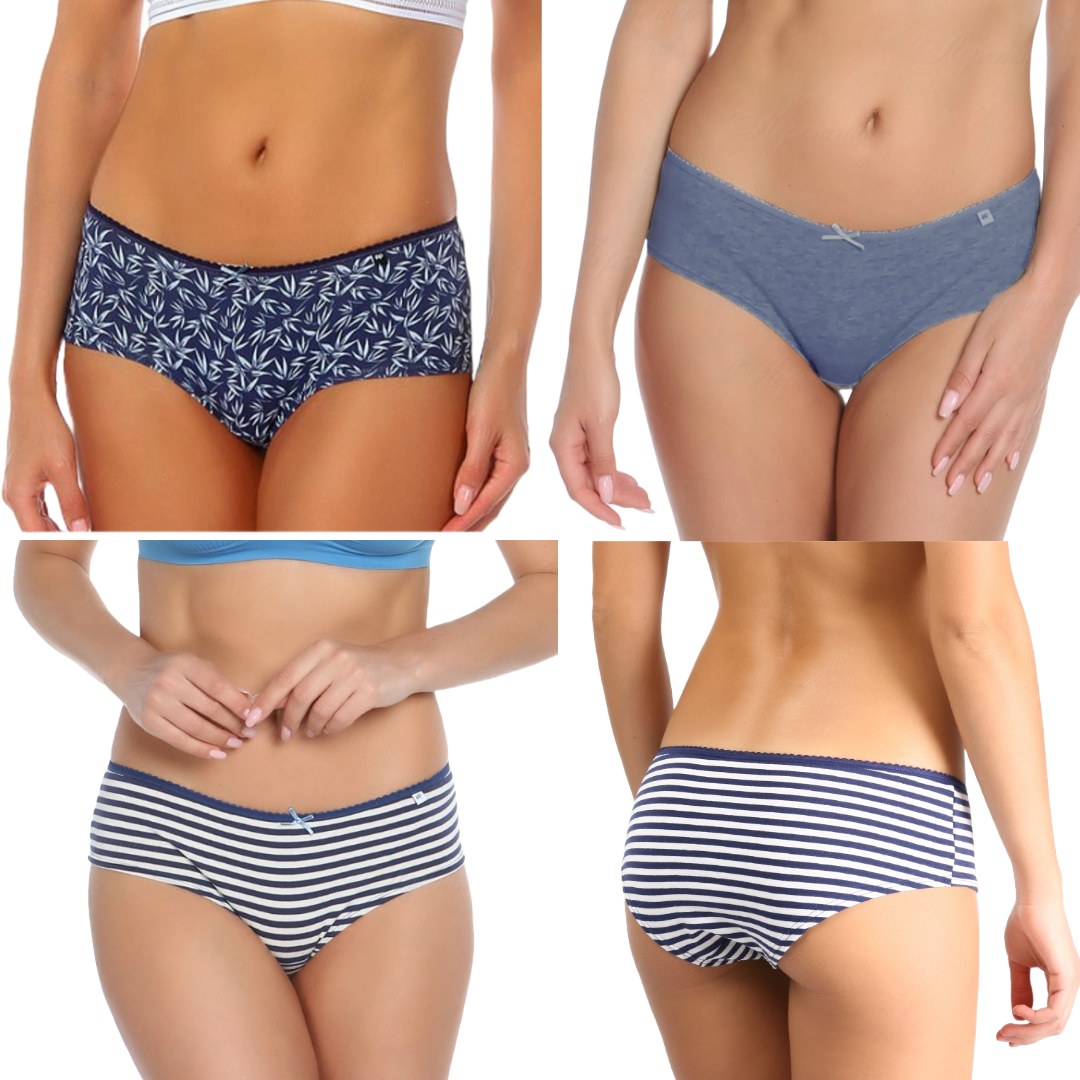 Ladies Knickers Polly Cheeky Alice Shorts Ladies Hipster Briefs 3 Pack