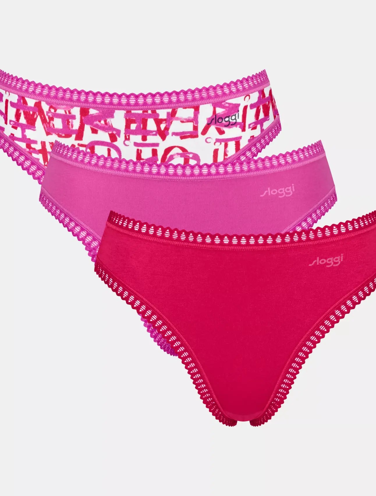 Sloggi Go Crush Tai Briefs - 3 Pack