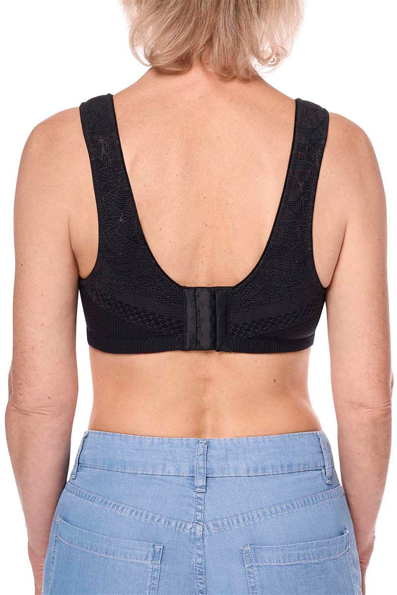 Amoena Leslie Pocketed Non-wired Soft Bra - Black