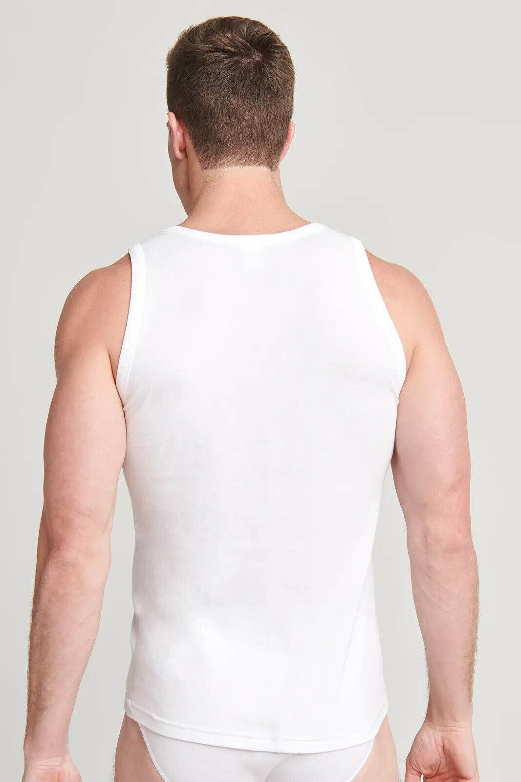 Mens Sleeveless Cotton Vests Jockey Modern Classic 100% Cotton Vests 2 Pack