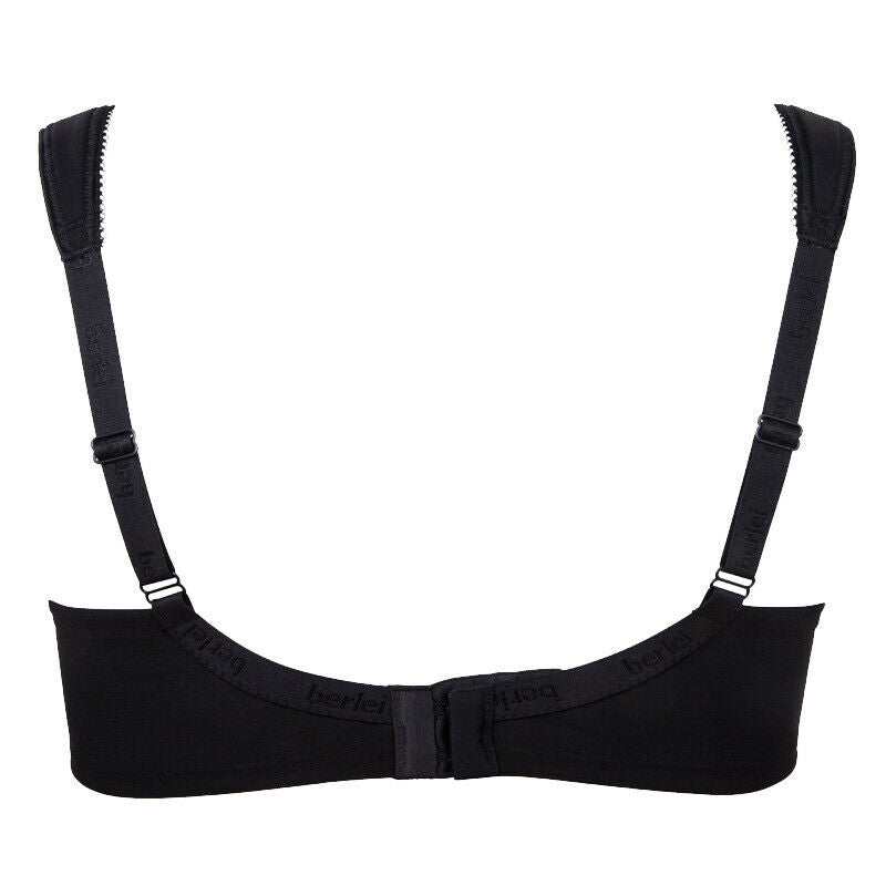 Berlei Bra B521 Black Beauty Minimiser Bra Underwired Style Smoothing Shape
