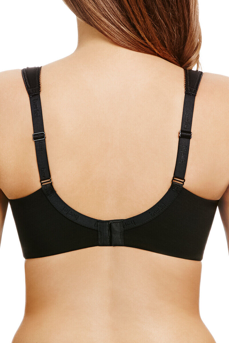 Berlei Bra B521 Black Beauty Minimiser Bra Underwired Style Smoothing Shape