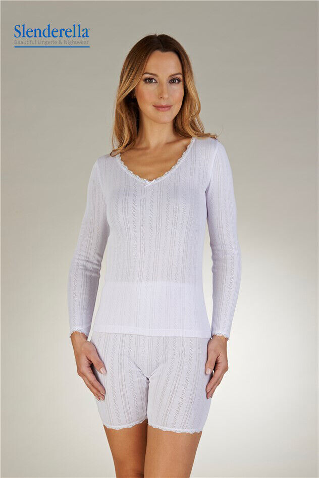 Ladies Thermal Long Sleeved Vest Base Layer Thermal Top Verdonis Underwear