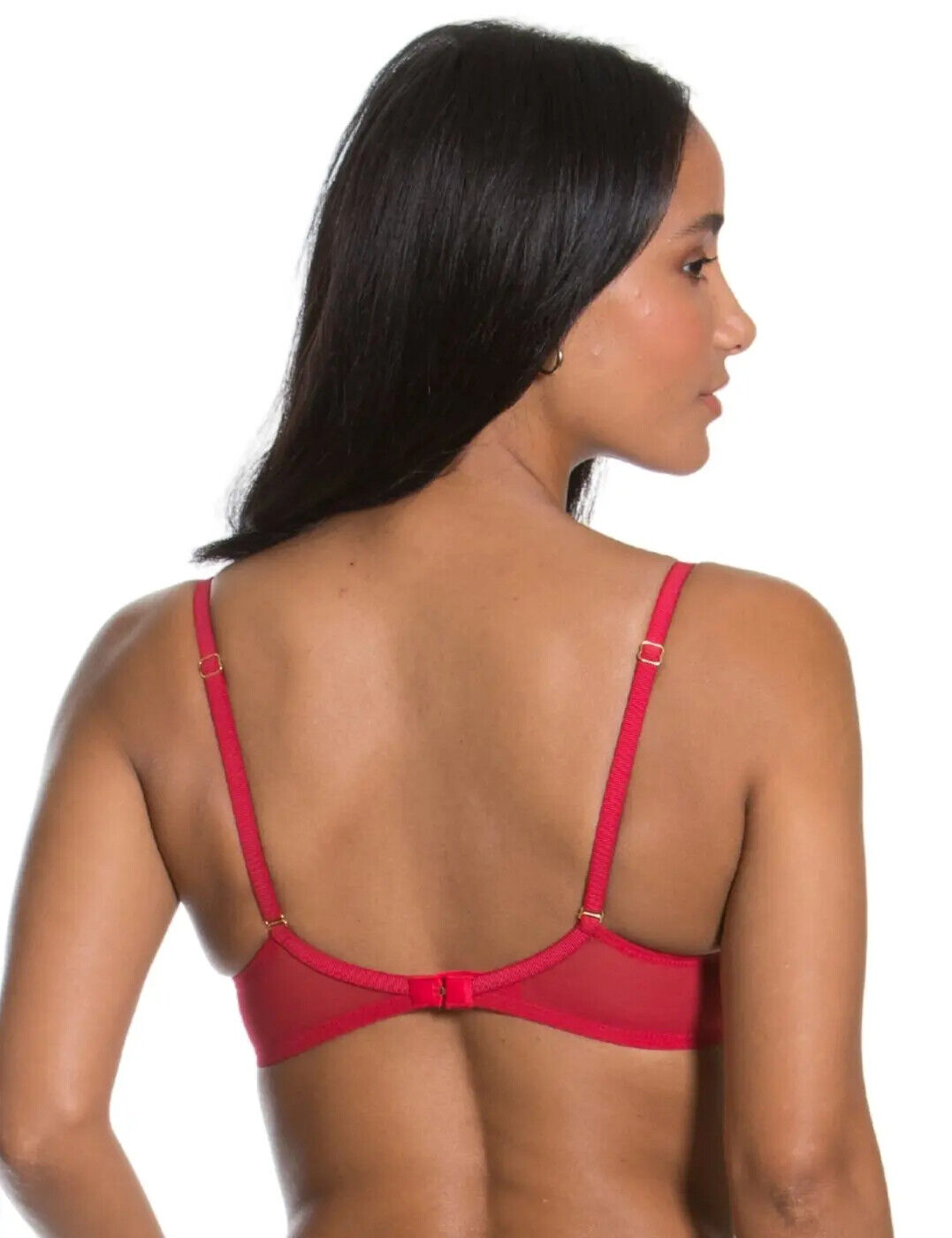 Gossard Red Bra Plunge Bra Guipure Sexy Underwired Beautiful Lingerie