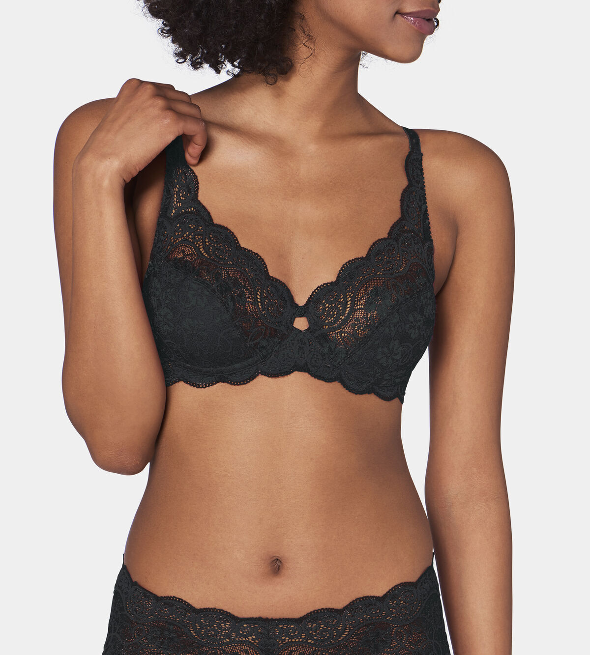 Triumph Amourette Bra Underwired Bra Underwired Bra Non Padded W Bra Black