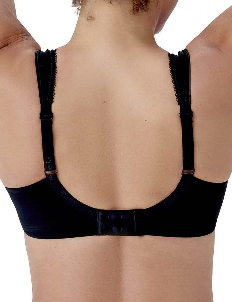 Berlei Bra B541 Beauty Stripe Smoothing Underwired Minimiser Bra Black/Grey