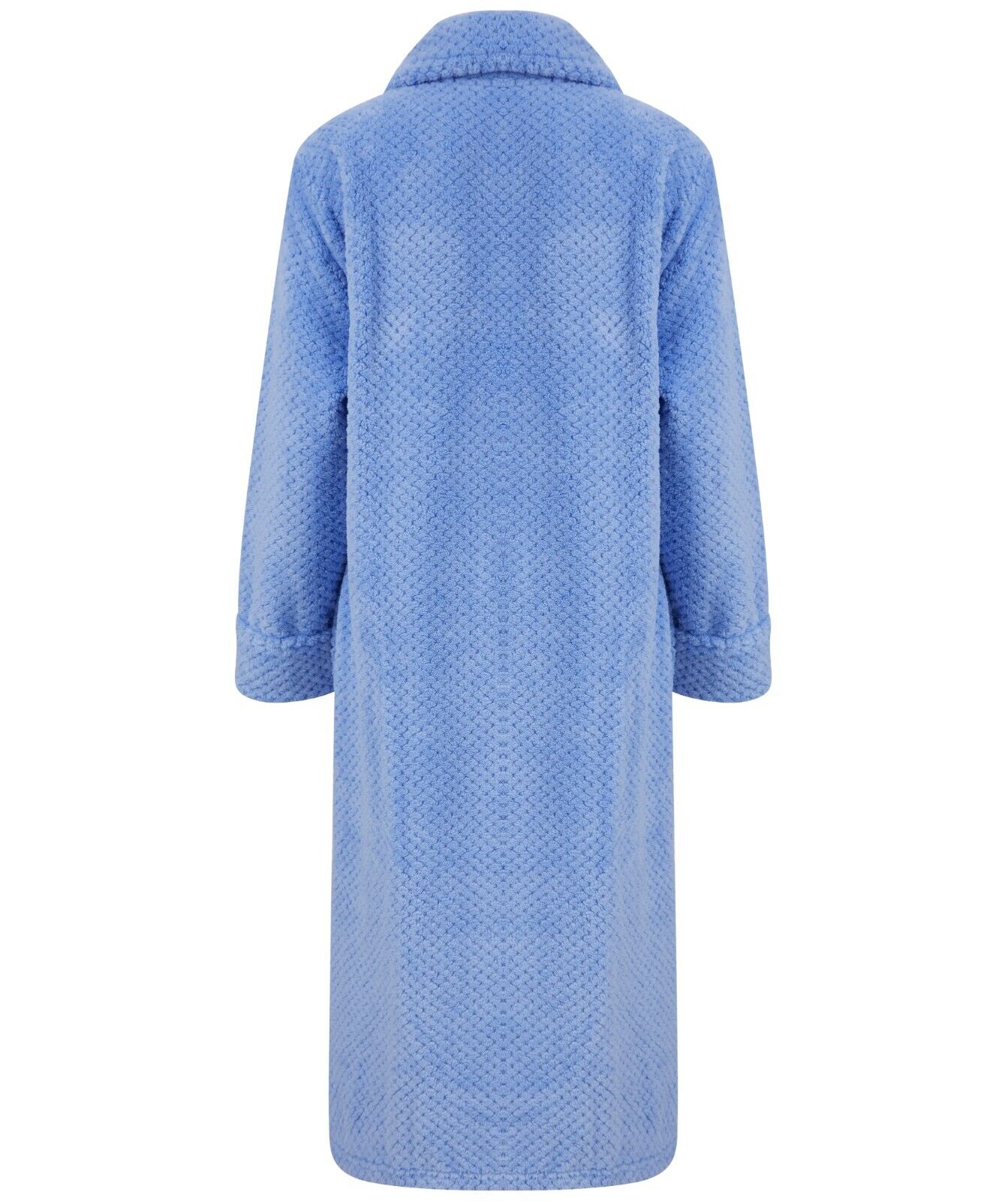 Slenderella Dressing Gown Zip Down Waffle Fleece Dressing Gown - HC4326