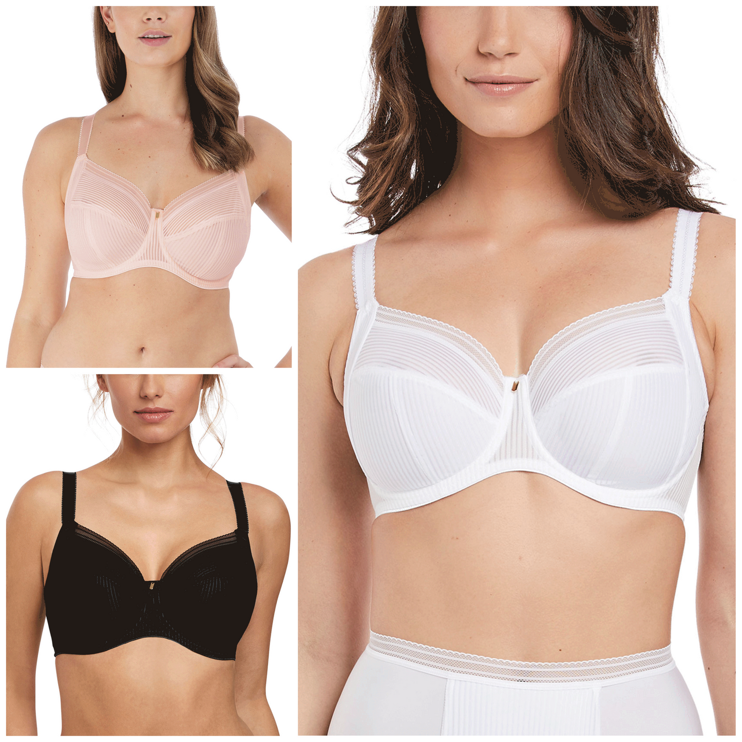 Fantasie Bra Fusion Bra Full Cup Side Support Bra Lingerie FL3091 White Bra