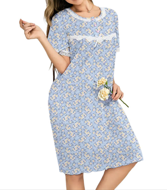 Zolidon Short Sleeved Nightdress 41"