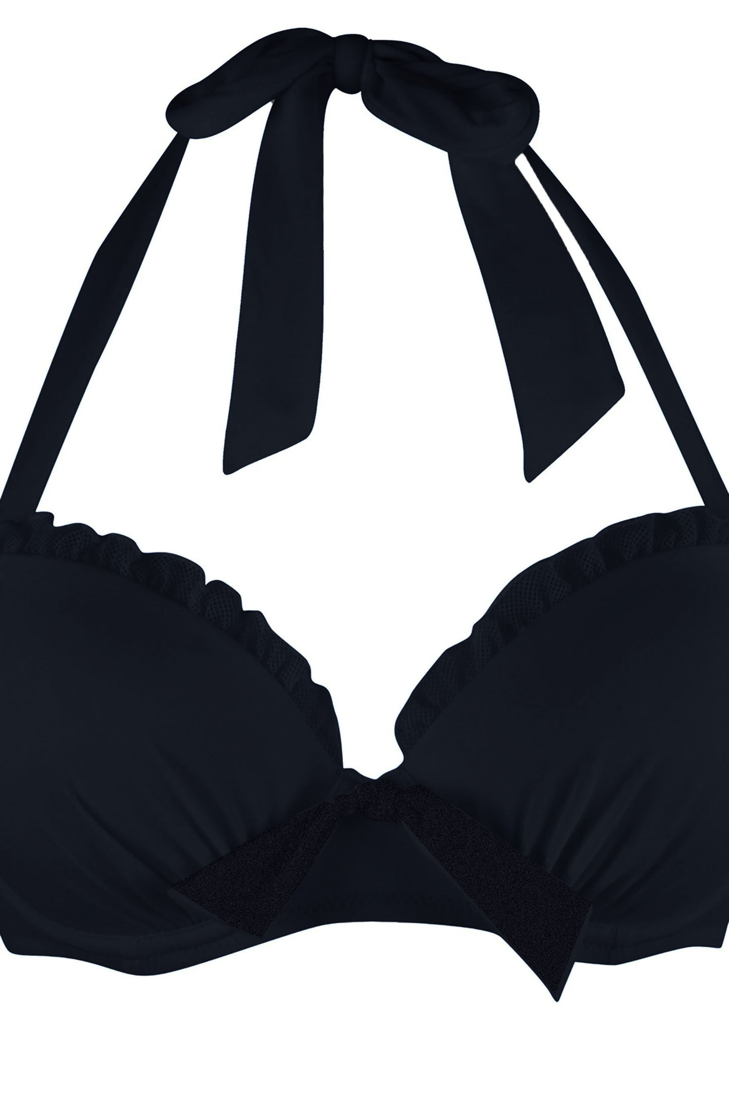 Pour Moi Black Bikini Top Padded Underwired Mesh It Up Womens Swimwear