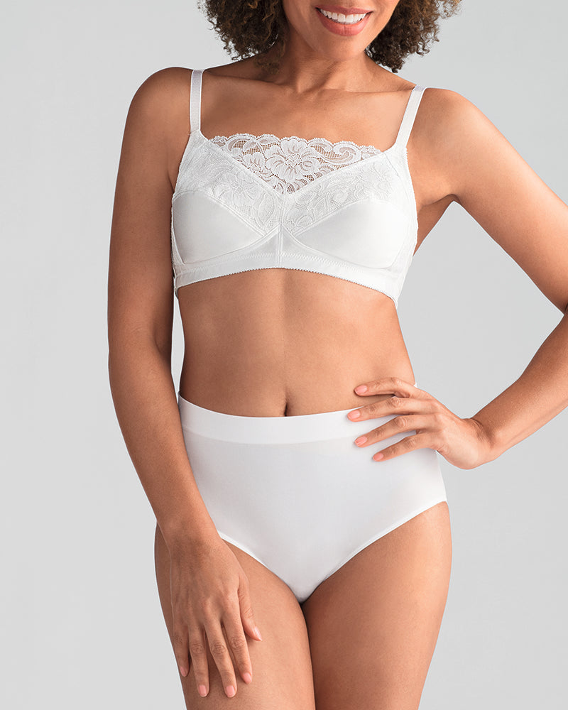 Amoena Isabel Camisole Pocketed Non-wired Soft Bra - White
