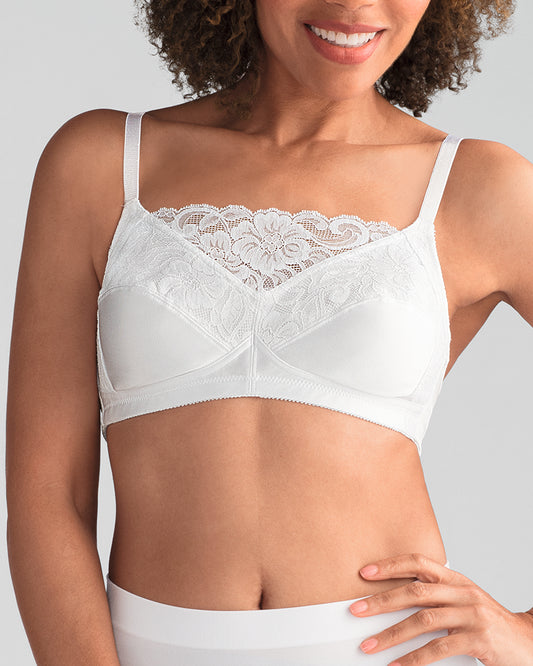 Amoena Isabel Camisole Pocketed Non-wired Soft Bra - White