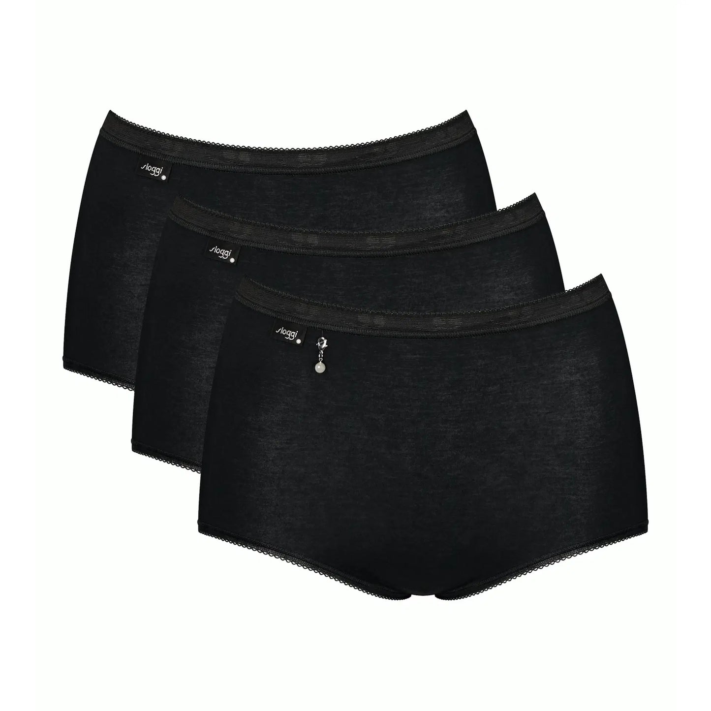 Sloggi Basic Maxi Cotton Briefs Pearl - 3 Pack