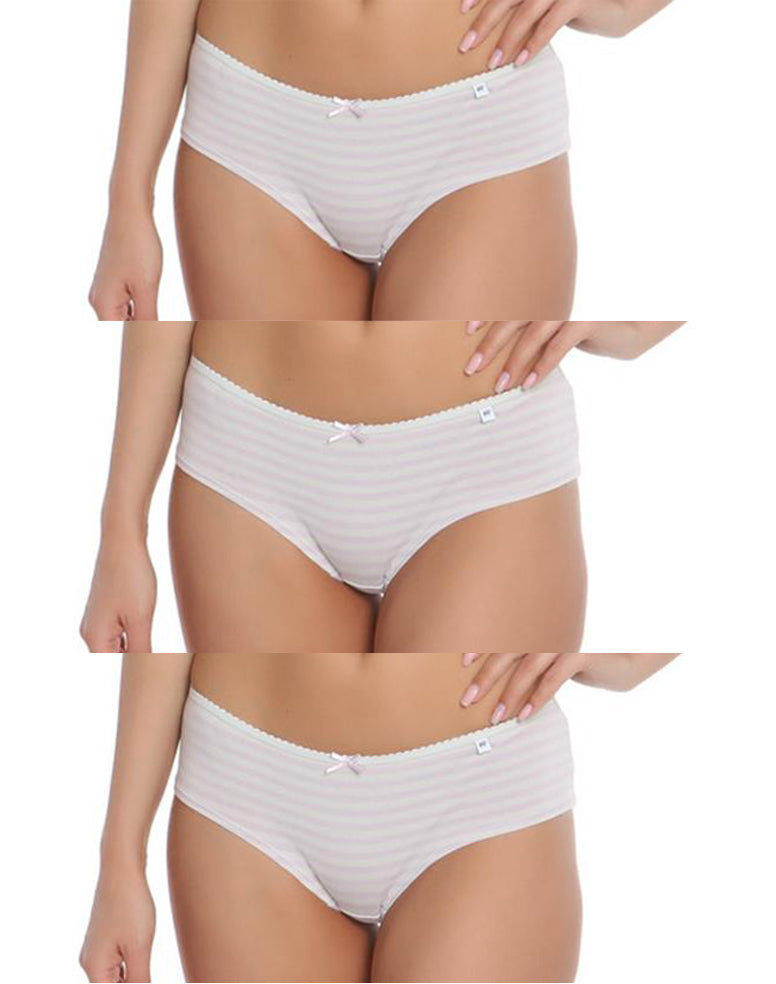 Ladies Knickers Polly Cheeky Alice Shorts Ladies Hipster Briefs 3 Pack