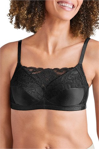 Amoena Isabel Camisole Pocketed Non-wired Soft Bra - Black