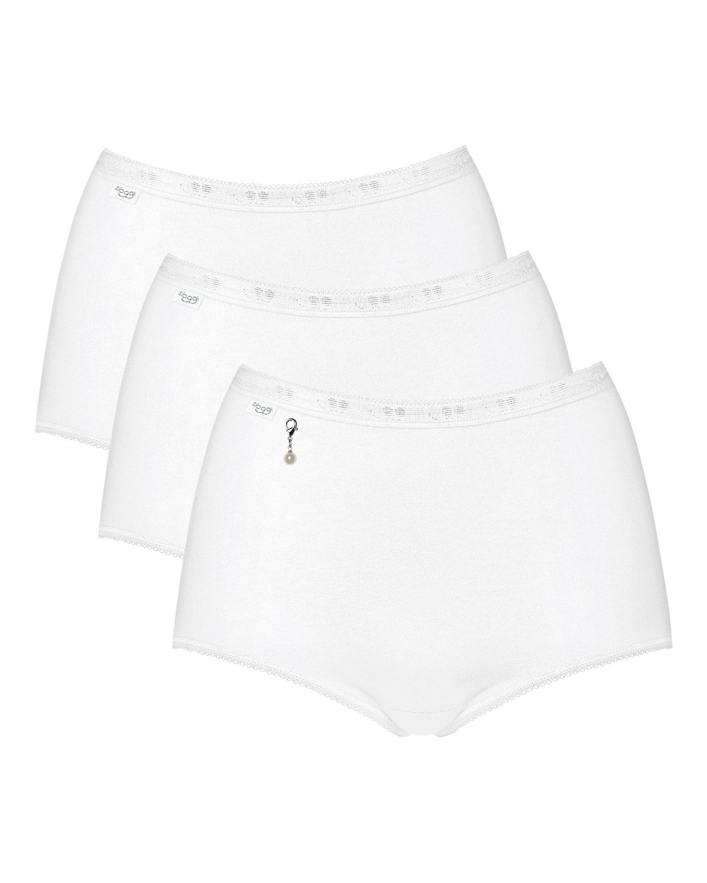 Sloggi Basic Maxi Cotton Briefs Pearl - 3 Pack