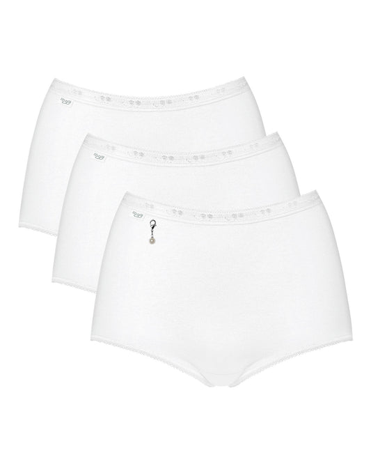 Sloggi Basic Maxi Cotton Briefs Pearl - 3 Pack