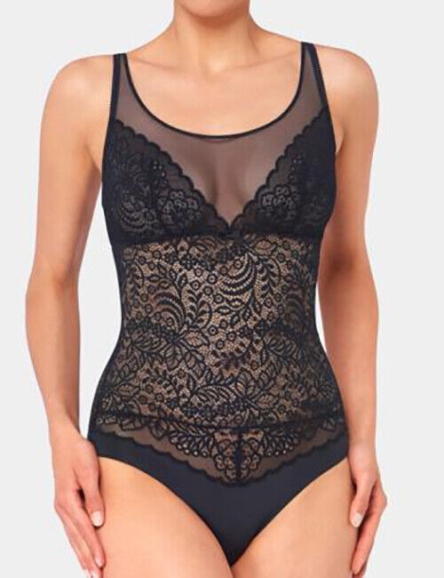 Triumph Amourette Spotlight All In One Black Bodysuit