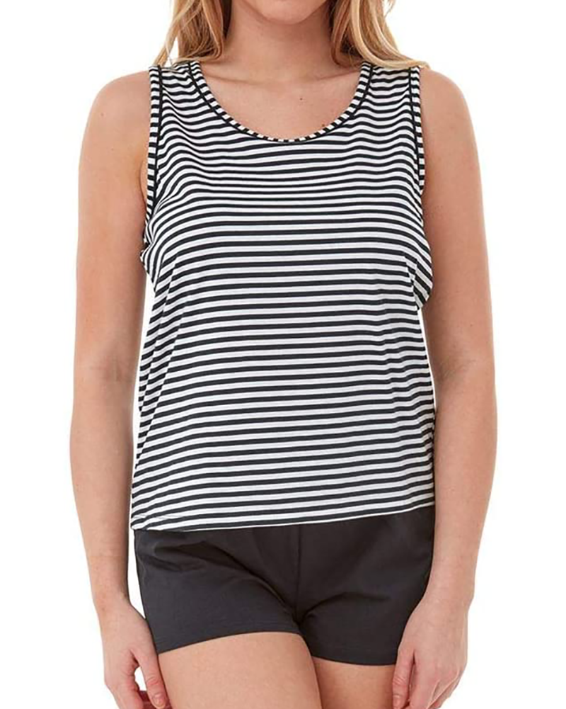 Indigo Sky Ladies Jersey Cami & Shorts Pyjama Set