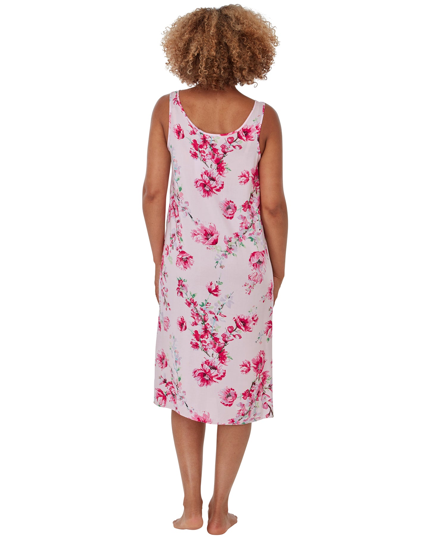 Indigo Sky Soft Woven Floral Sleeveless Nightdress