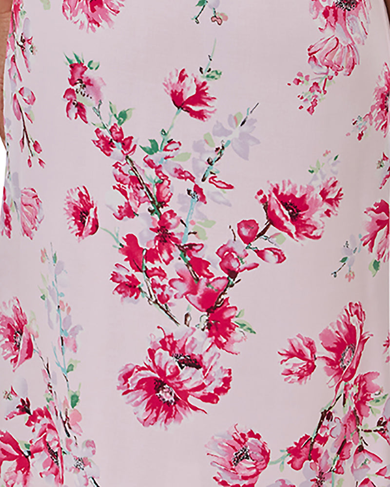 Indigo Sky Soft Woven Floral Sleeveless Nightdress