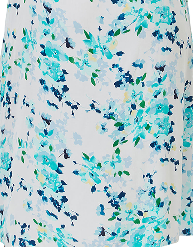 Indigo Sky Soft Woven Floral Sleeveless Nightdress