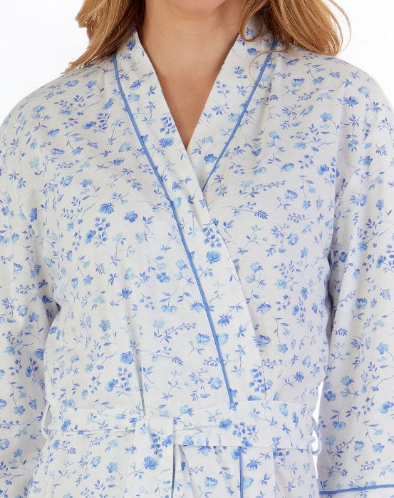 Slenderella Kimono Wrap Floral Dressing Gown