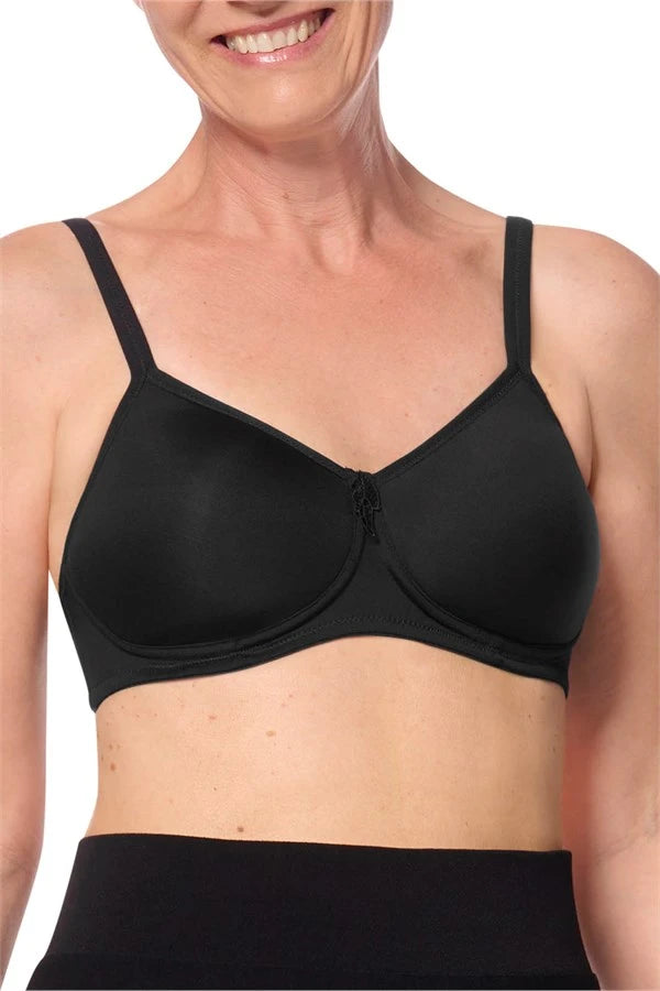 Amoena Lara Post Surgery Padded Pocketed T Shirt Bra