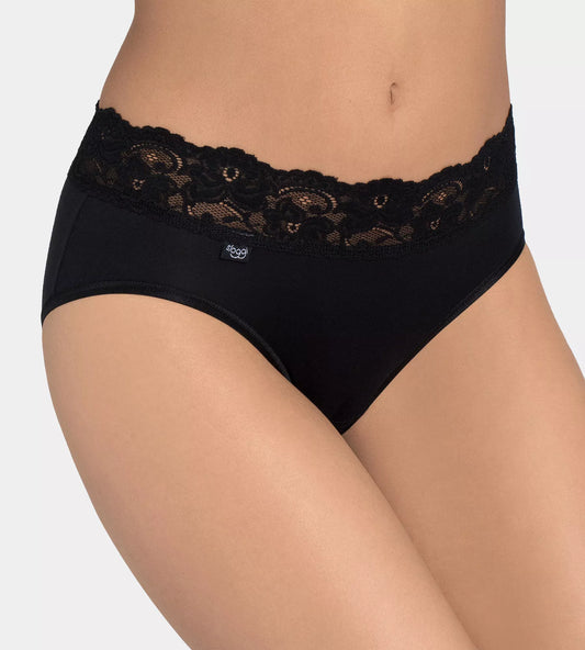 Sloggi Romance Midi Briefs With Lace