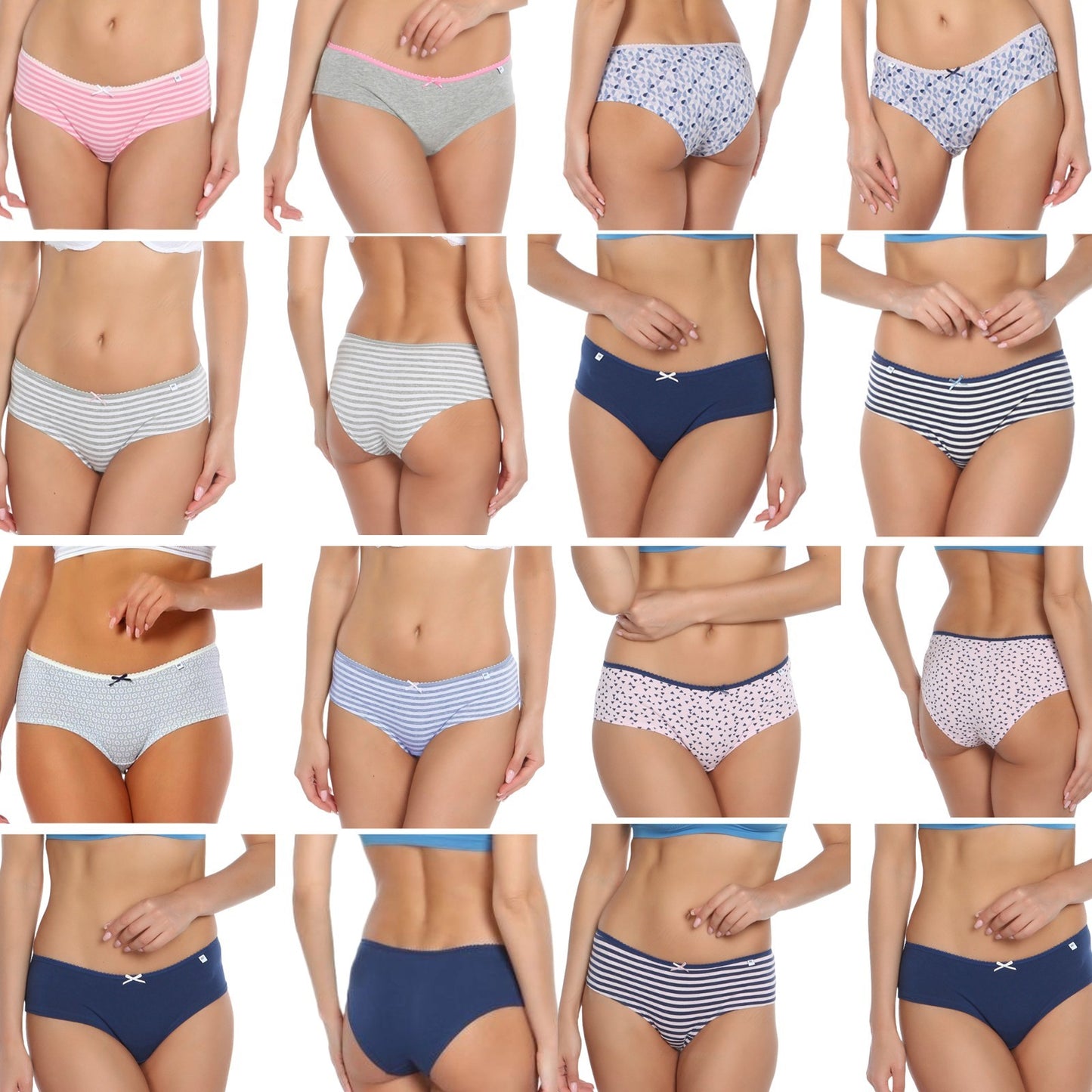 Pretty Polly Briefs 3 Pack Hipster Short Style Cotton Underwear BNWT