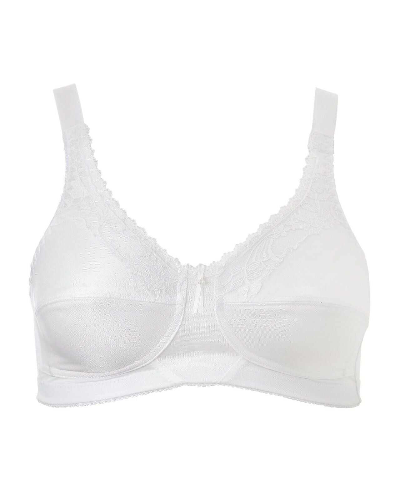 Trulife Barbara Mastectomy Bra Pocketed Bra For Prosthesis White Bra W210