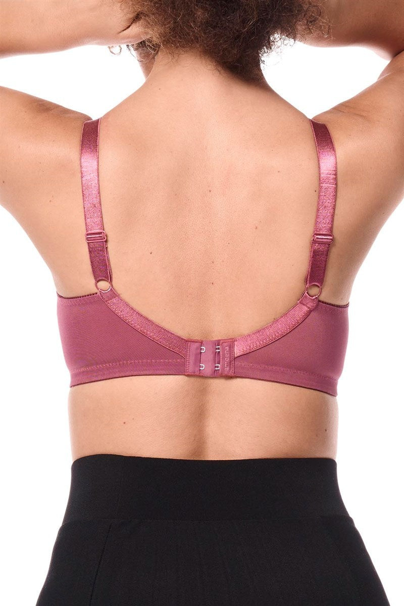 Amoena Nancy Post Surgery Mastectomy Pocketed Bra - Dark Rouge