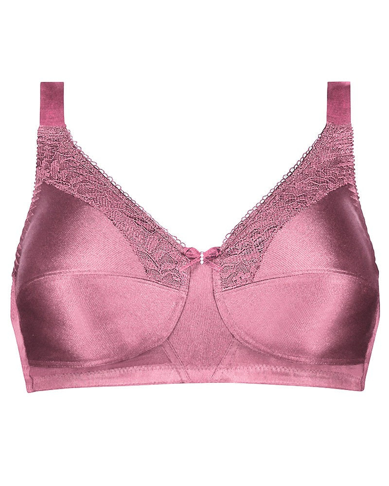 Amoena Nancy Post Surgery Mastectomy Pocketed Bra - Dark Rouge