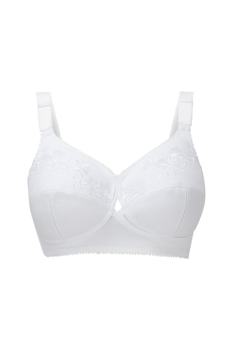 Berlei White Bra B518 Total Support Cotton Bra Non Wired Berlei Bra