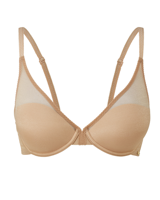 Gossard Glossies High Apex Light Padded Bra T Shirt Bra Plunge Nude Bra 6270