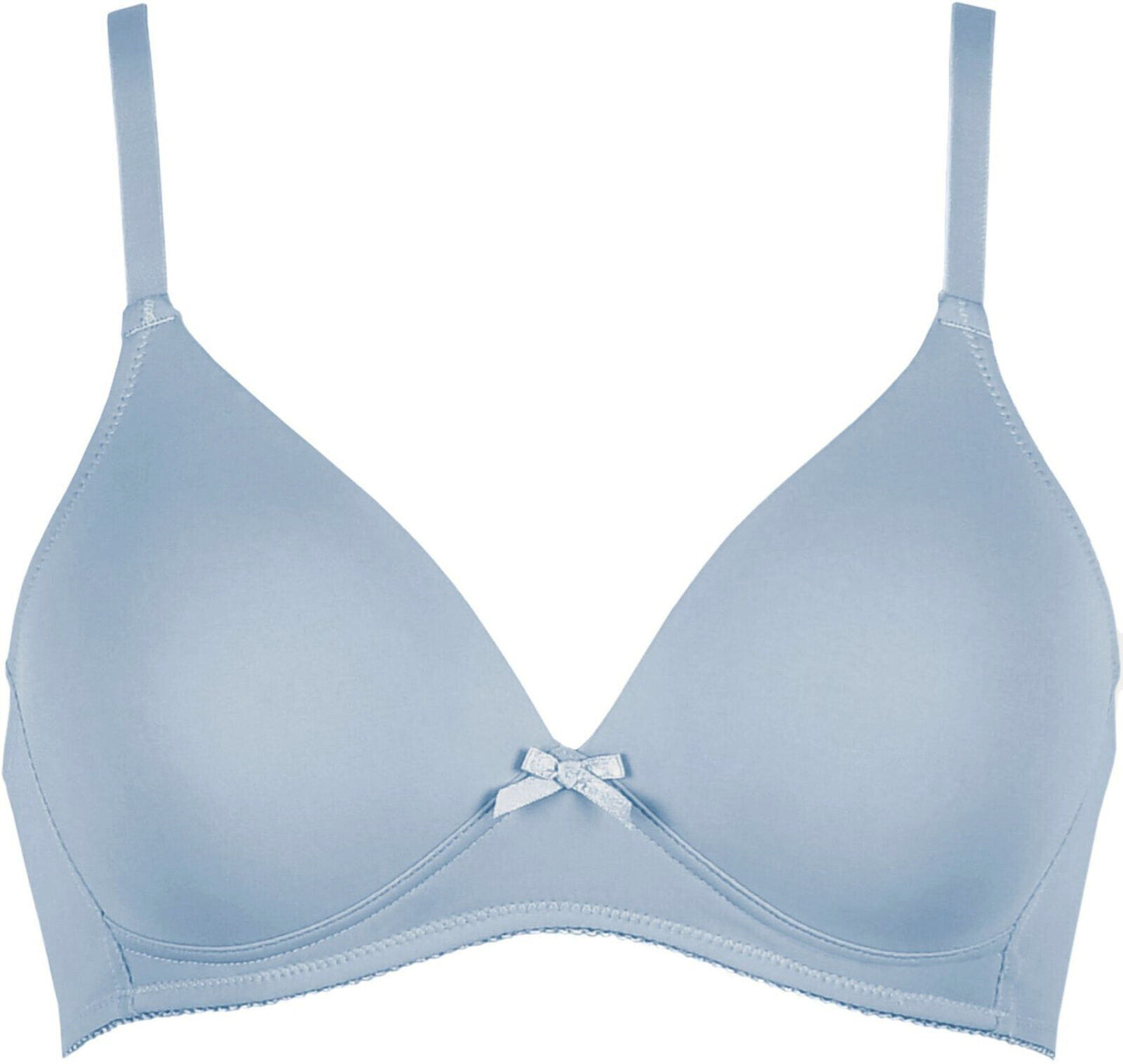Naturana Bra Soft Cup Padded Bra 5166 Non Wired T Shirt Bra Blue White Nude