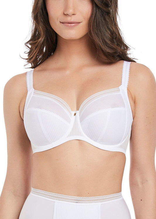 Fantasie Bra Fusion Bra  Full Cup Side Support Bra Lingerie FL3091 White Bra