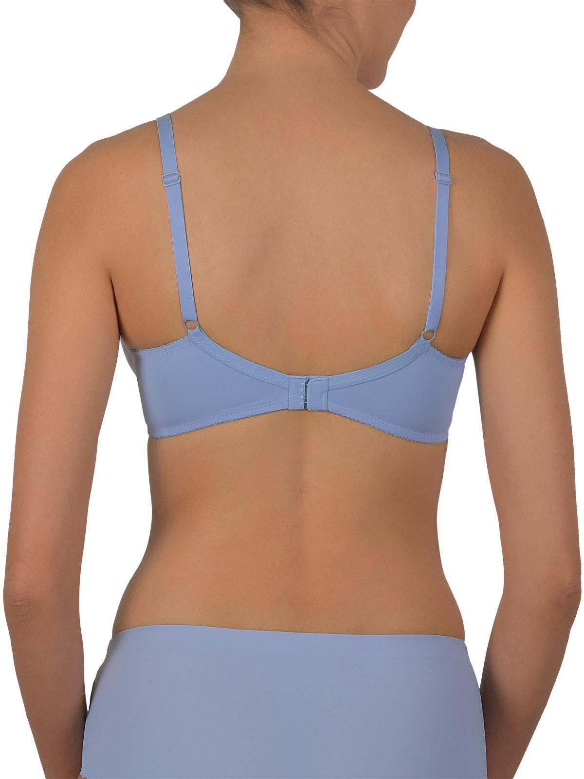 Naturana Bra Soft Cup Padded Bra 5166 Non Wired T Shirt Bra Blue White Nude