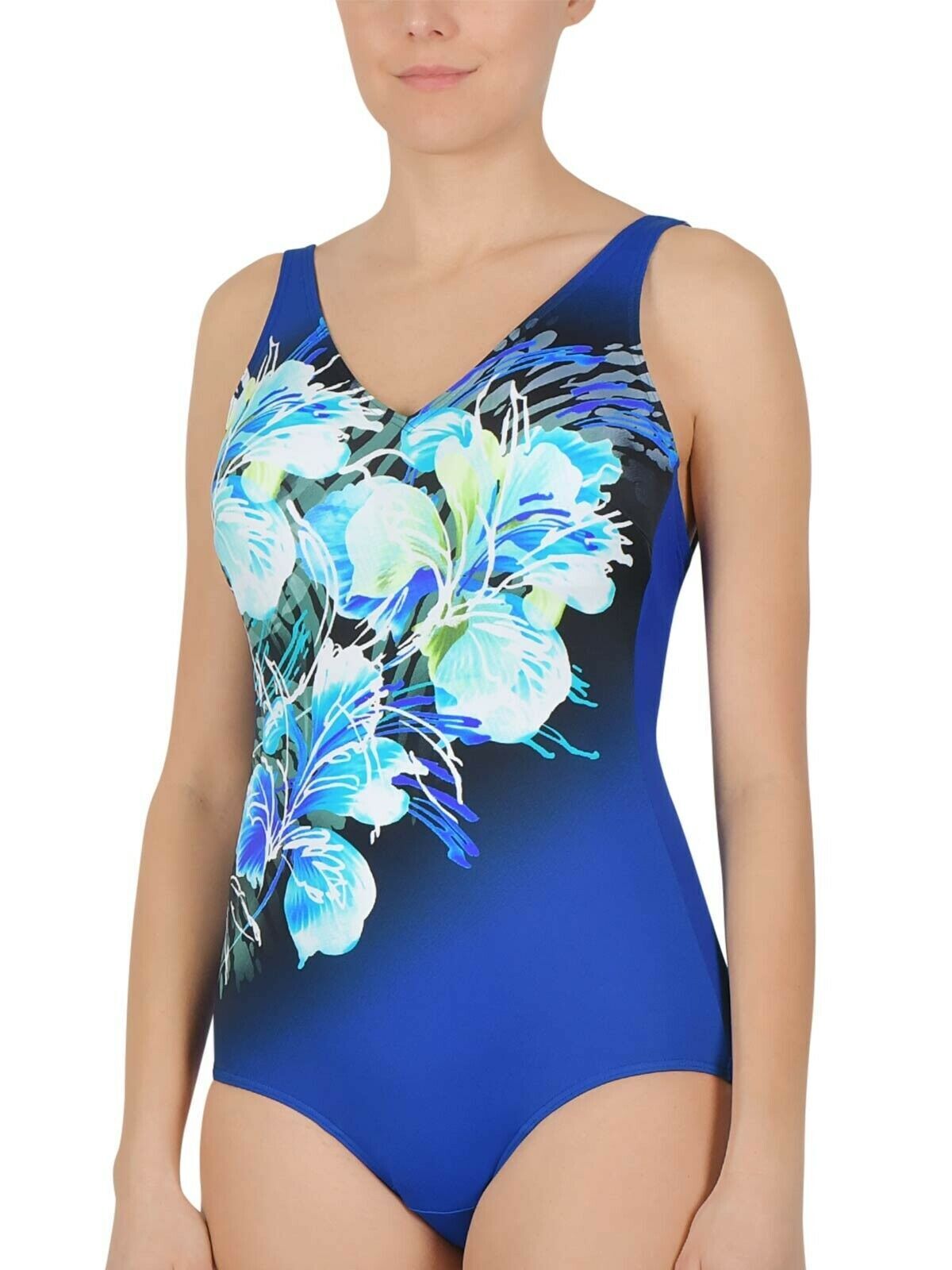 Naturana Blue Floral Swimsuit