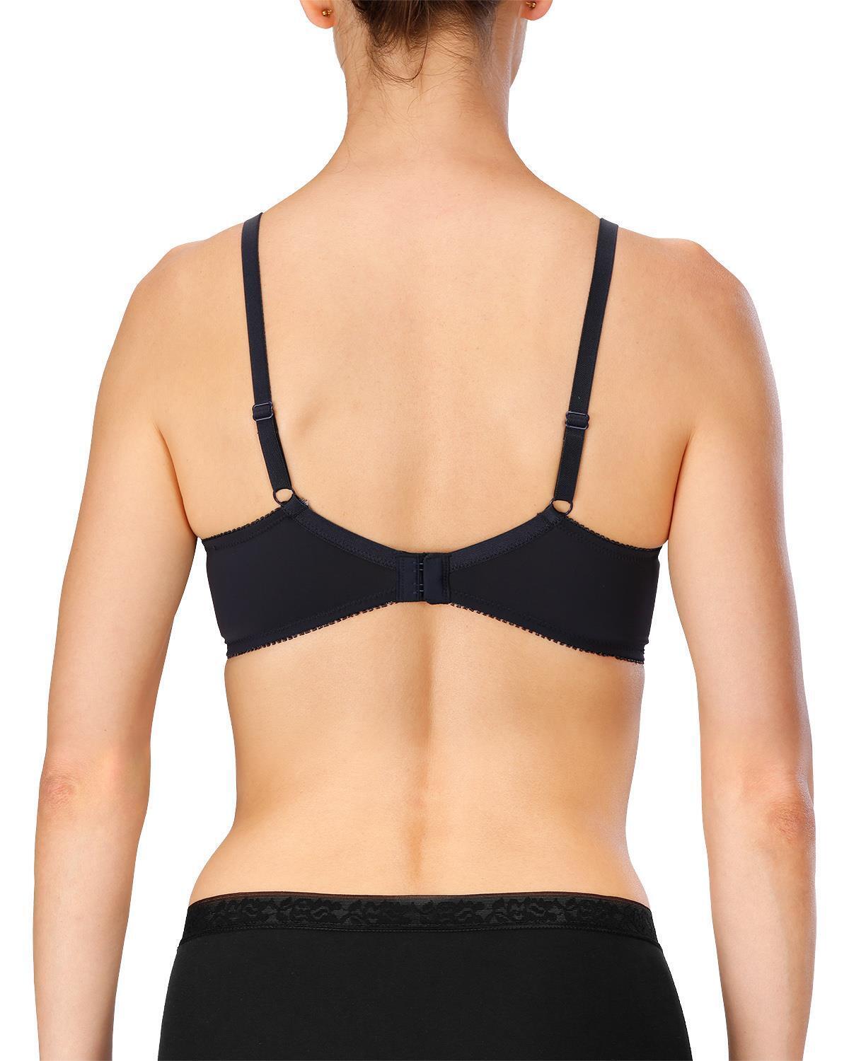 Naturana Bra Soft Cup Padded Bra 5166 Non Wired T Shirt Bra Blue White Nude