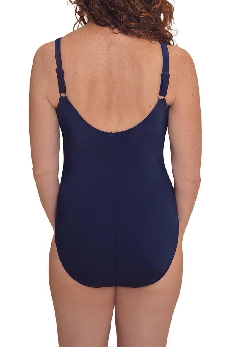 Amoena Casoria Navy Blue Pocketed Swimsuit