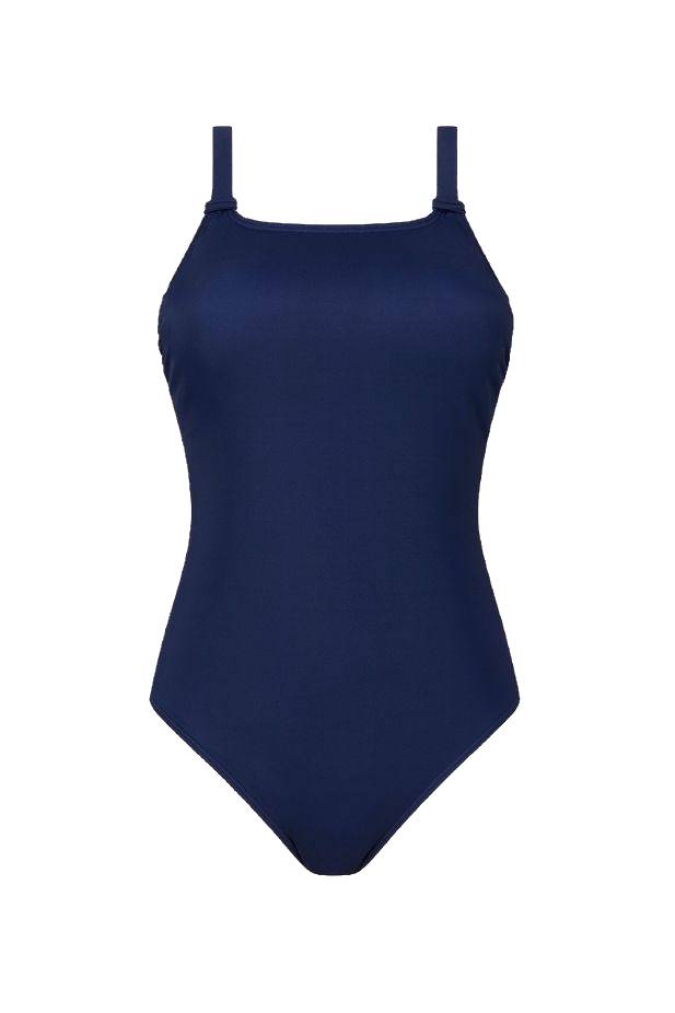 Amoena Casoria Navy Blue Pocketed Swimsuit