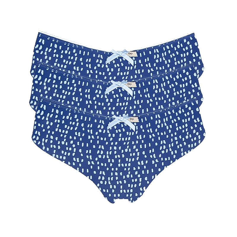 Pretty Poll Ladies Briefs Cheeky Hipster Boyshort 3 Pack Olivia Microfibre Brief