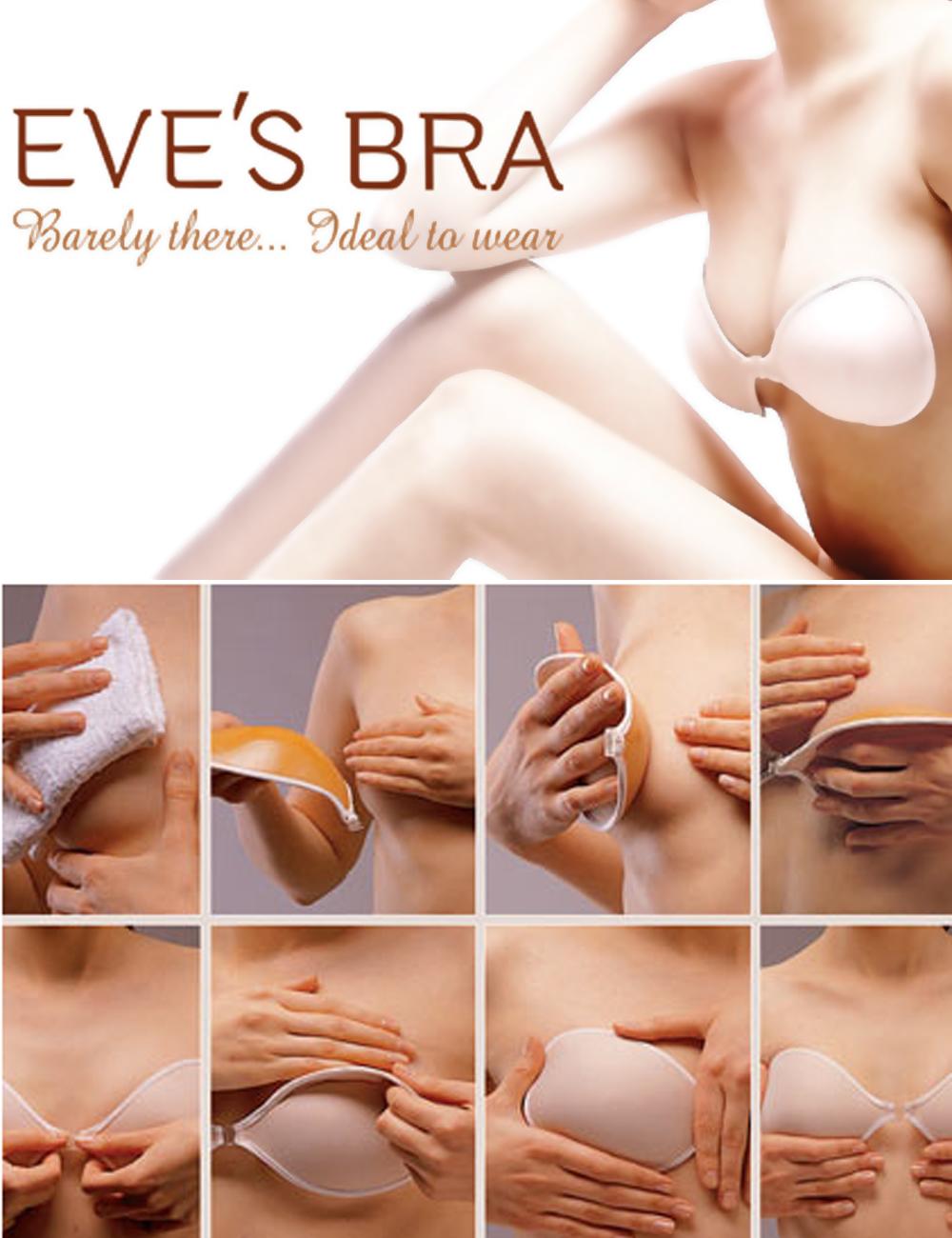 Eve's Adhesive Backless Strapless Bra - The Original Stick On Bra