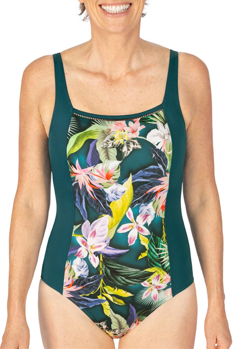 Amoena Flower Spirit Full-Bodice Pocketed Swimsuit