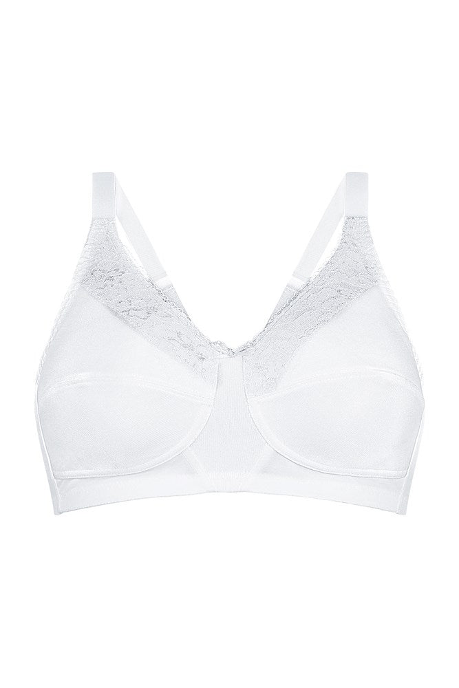 Amoena Nancy Mastectomy Pocketed Bra - White – Vida Lingerie