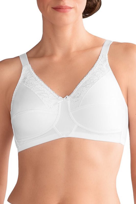 Amoena Nancy Mastectomy Pocketed Bra - White