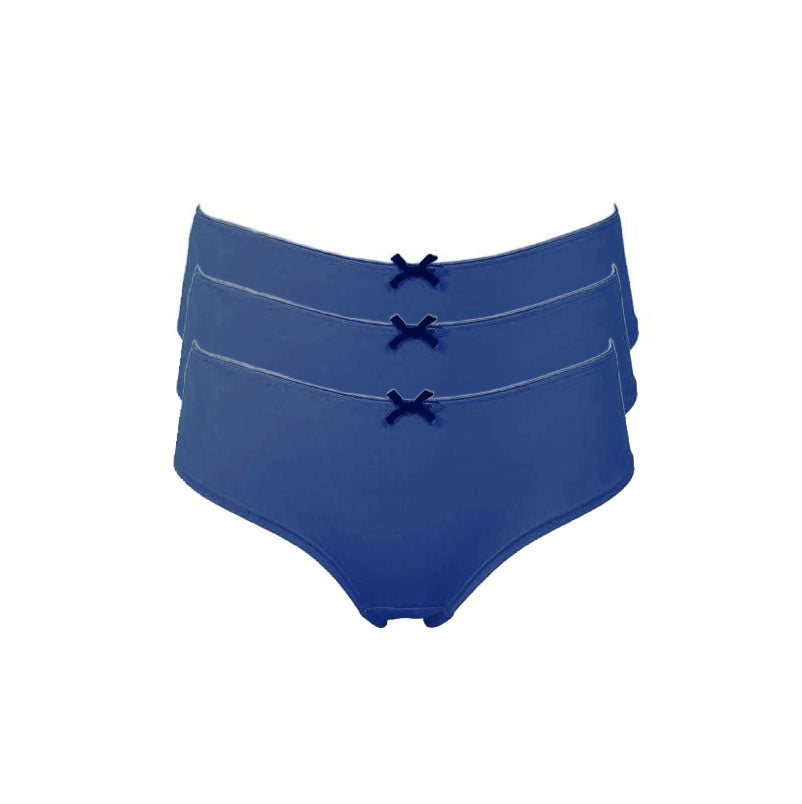 Pretty Poll Ladies Briefs Cheeky Hipster Boyshort 3 Pack Olivia Microfibre Brief